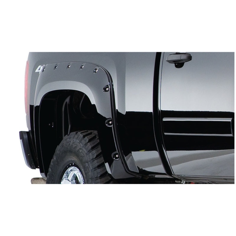 Bushwacker 99-10 Ford F-250 Super Duty Styleside Cutout Style Flares 2pc 98.0/98.6in Bed – Black MV50598272