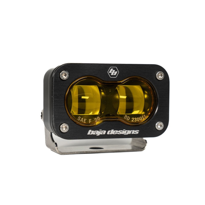Baja Designs 21-22 Ford Bronco w/Steel Bumper S2 SAE Sportsmen Fog Pkt Light Kit w/Upfitter – Amber